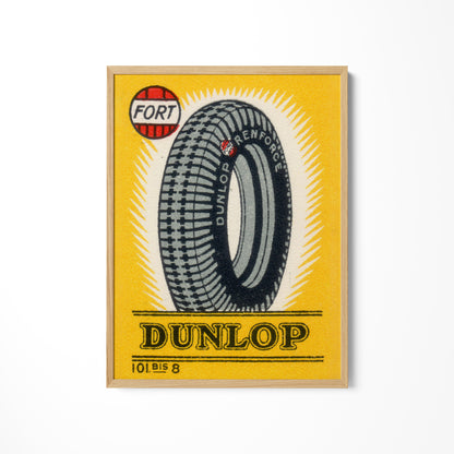 a picture of a tire on a yellow background