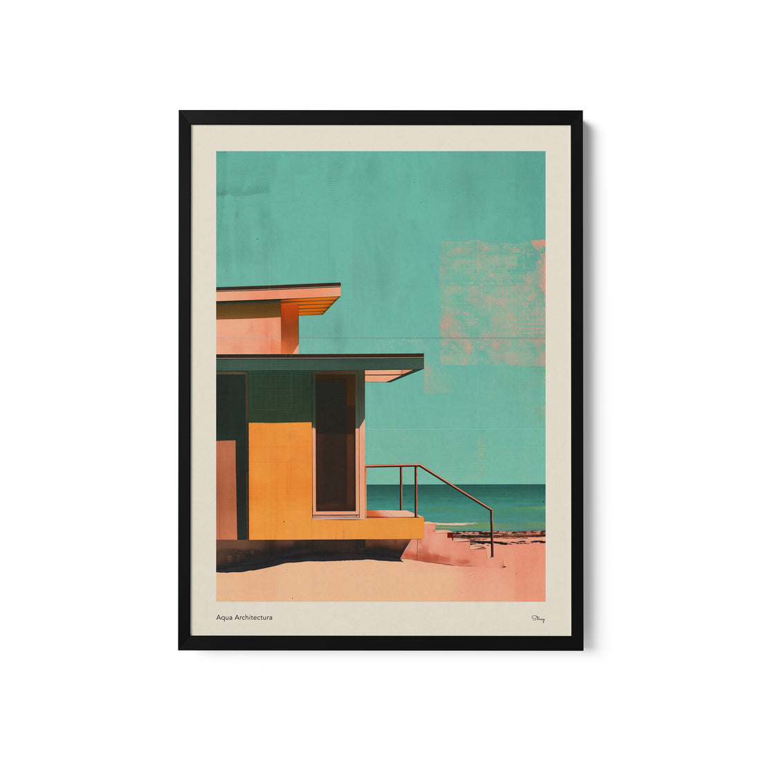 a picture of a house on the beach