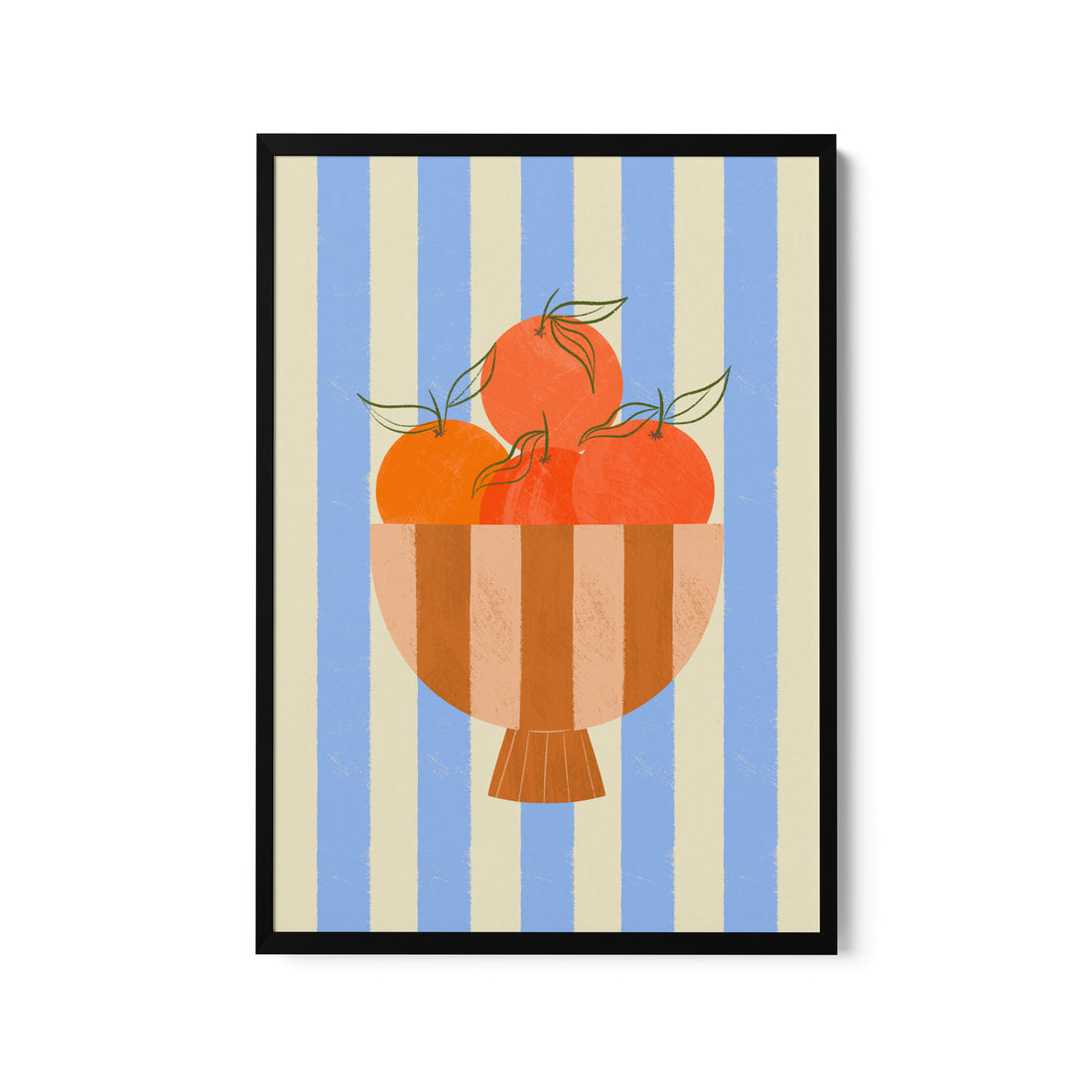 a picture of a bowl of tomatoes on a striped background