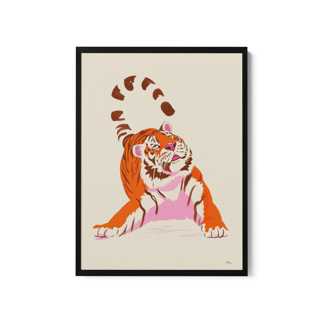 a picture of a tiger on a white background