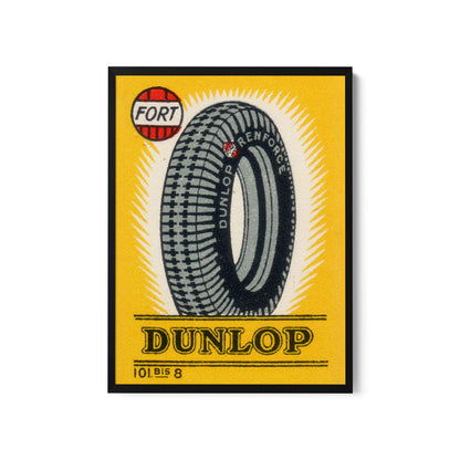 a picture of a tire on a yellow background