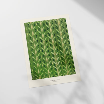 a picture of a green leaf pattern on a white background